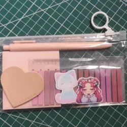 MINI KIT LITERARIO ROSA PASTEL
