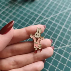 PIN CONEJO CON PIJAMA