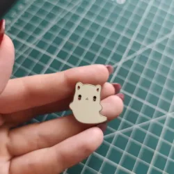PIN GATITO FANTASMA