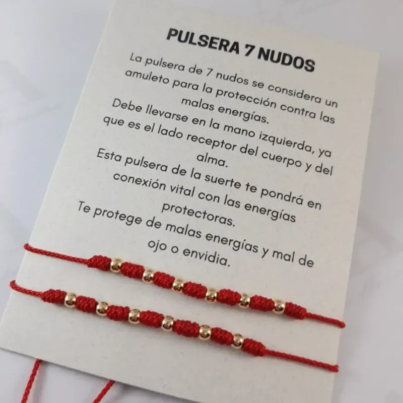 PULSERA 7 NUDOS