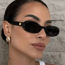 Gafas de sol en forma de gota negras