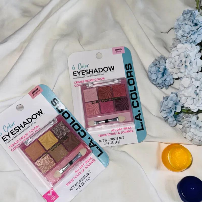 🎨 Paletas de Sombras L.A. Colors – 6 tonos 🎨