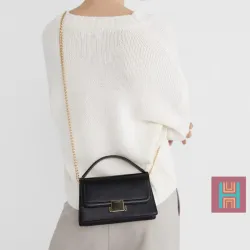 BOLSO DOBLE ASA PEQUEÑO NEGRO 