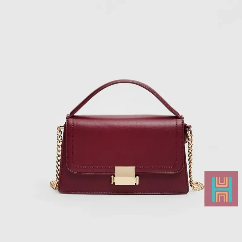 BOLSO DOBLE ASA PEQUEÑO ROJO 0129