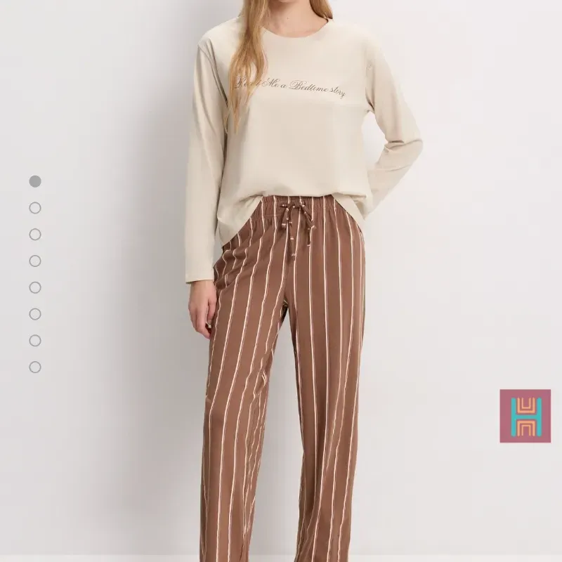 CONJUNTO PIJAMA BEIGE 0104