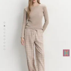 CONJUNTO PIJAMA CANALÉ BEIGE 0110