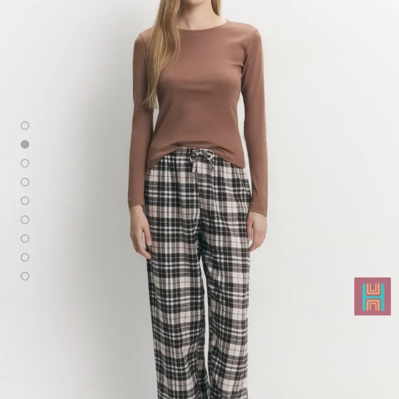 CONJUNTO PIJAMA CANALÉ MARRÓN 0108