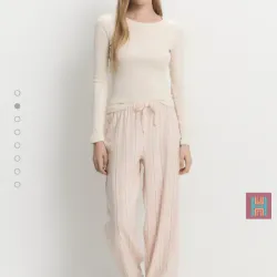 CONJUNTO PIJAMA CANALÉ ROSADO 0109