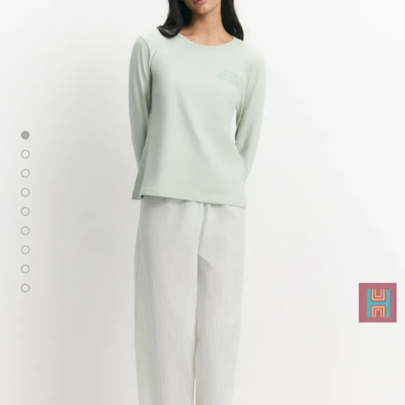 CONJUNTO PIJAMA LARGO VERDE 0099