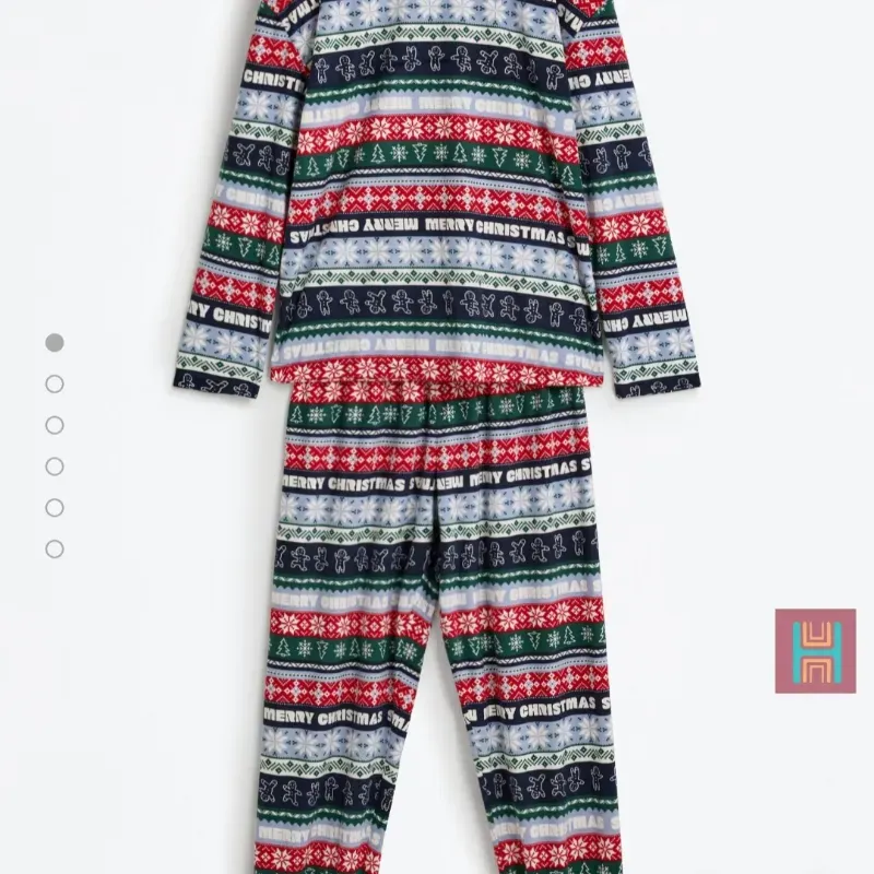 CONJUNTO PIJAMA NAVIDAD AZUL 0112