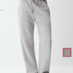 PANTALÓN DE CHÁNDAL ANCHO GRIS 0121