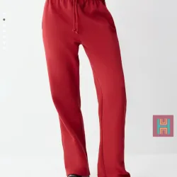 PANTALÓN DE CHÁNDAL ANCHO ROJO 0123