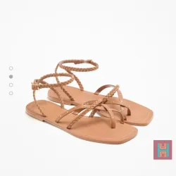 SANDALIA TIRAS LEFTIES BEIGE 