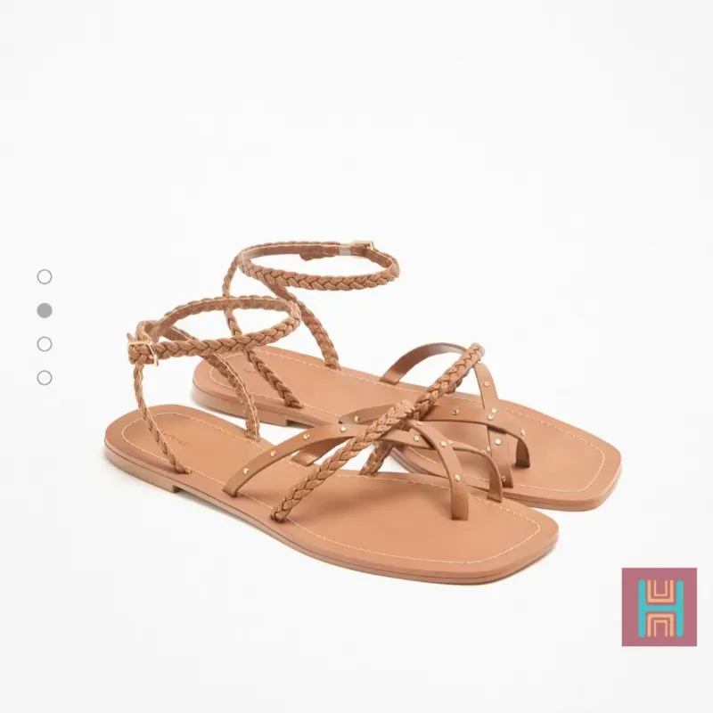 SANDALIA TIRAS LEFTIES BEIGE 