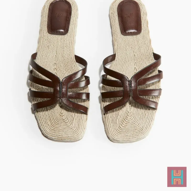 SANDALIAS ALPARGATAS MARRÓN H&M 