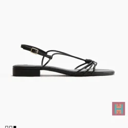 SANDALIAS TIRAS NEGRO H&M