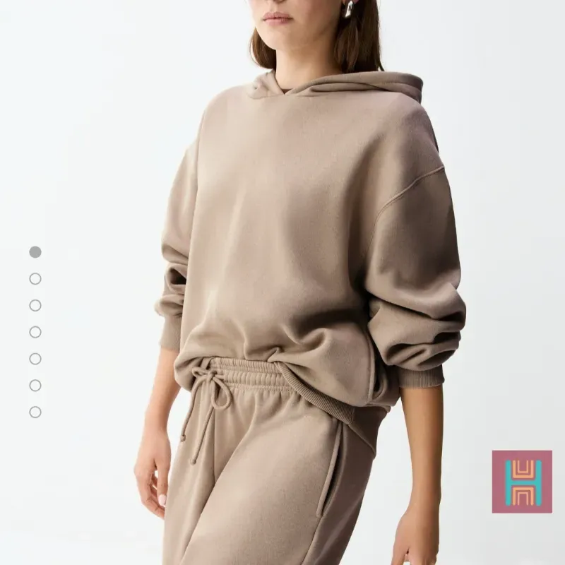 SUDADERA CAPUCHA BEIGE 0083