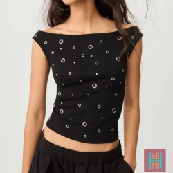 TOP OJALES NEGRO 0037