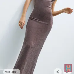 VESTIDO MIDI HALTER METALIZADO 0175