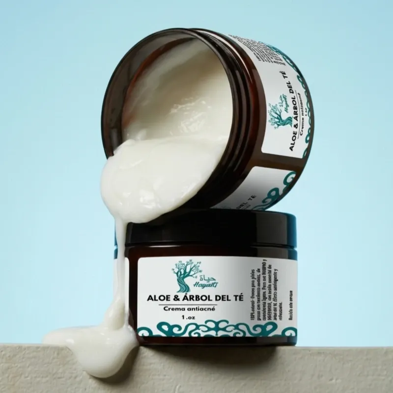 CREMA DE ALOE Y ÁRBOL DEL TÉ 🌿( antiacné)