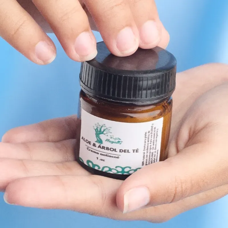 CREMA DE ALOE Y ÁRBOL DEL TÉ 🌿( antiacné)
