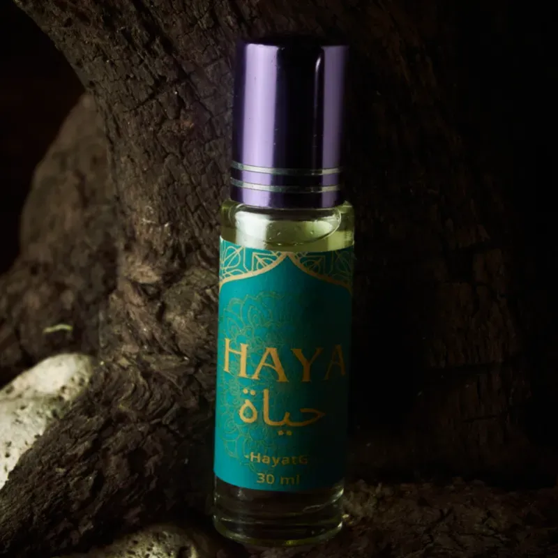 HAYA حياة  - aceite perfumado MUSK - AMBER