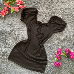 Vestido de mangas con lazo 