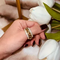 ✨Anillos de Oro Laminado Con baño de oro de 18K