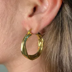 ✨Argollas de Oro Laminado Con baño de oro de 18K