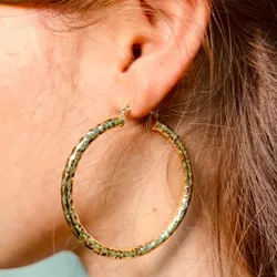 ✨Argollas de Oro Laminado Con baño de oro de 18K