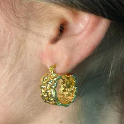 ✨Argollas de Oro Laminado Con baño de oro de 18K