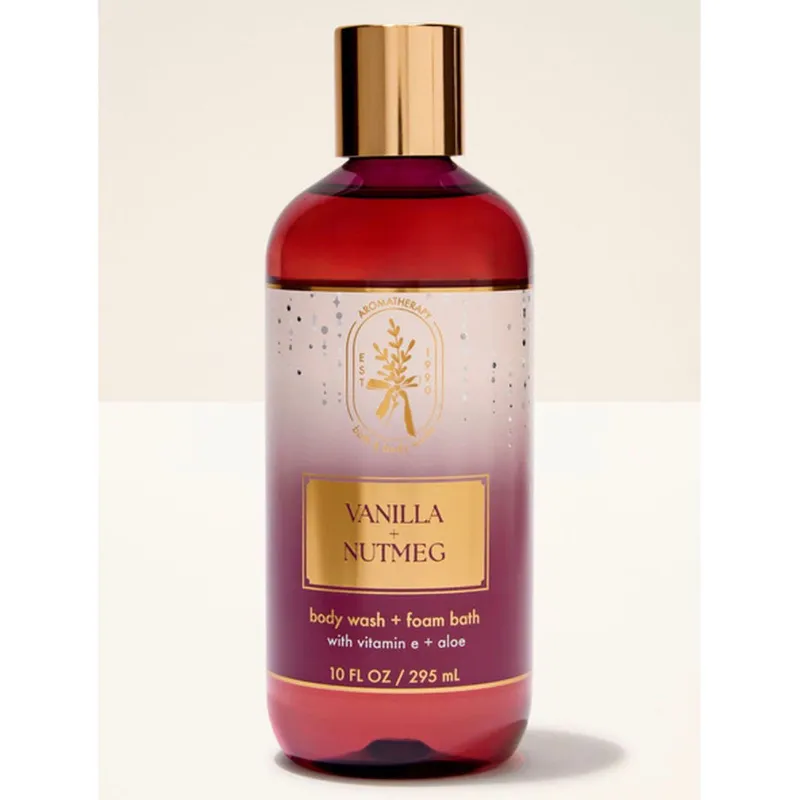 Aromatherapy Vanilla + Nutmeg – Body Wash & Foam Bath✨