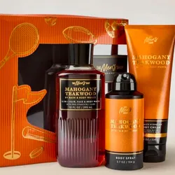 🎁 Bath & Body Works Men’s Collection – Mahogany Teakwood Gift Set