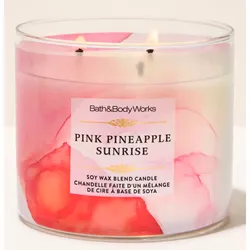 🌅 Bath & Body Works Pink Pineapple Sunrise – Vela Aromática 🍍🩷
