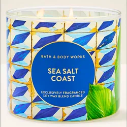 🌊 Bath & Body Works Sea Salt Coast – Vela Aromática 🕯️✨