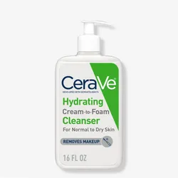 🧴 CeraVe Hydrating Cream-to-Foam Cleanser