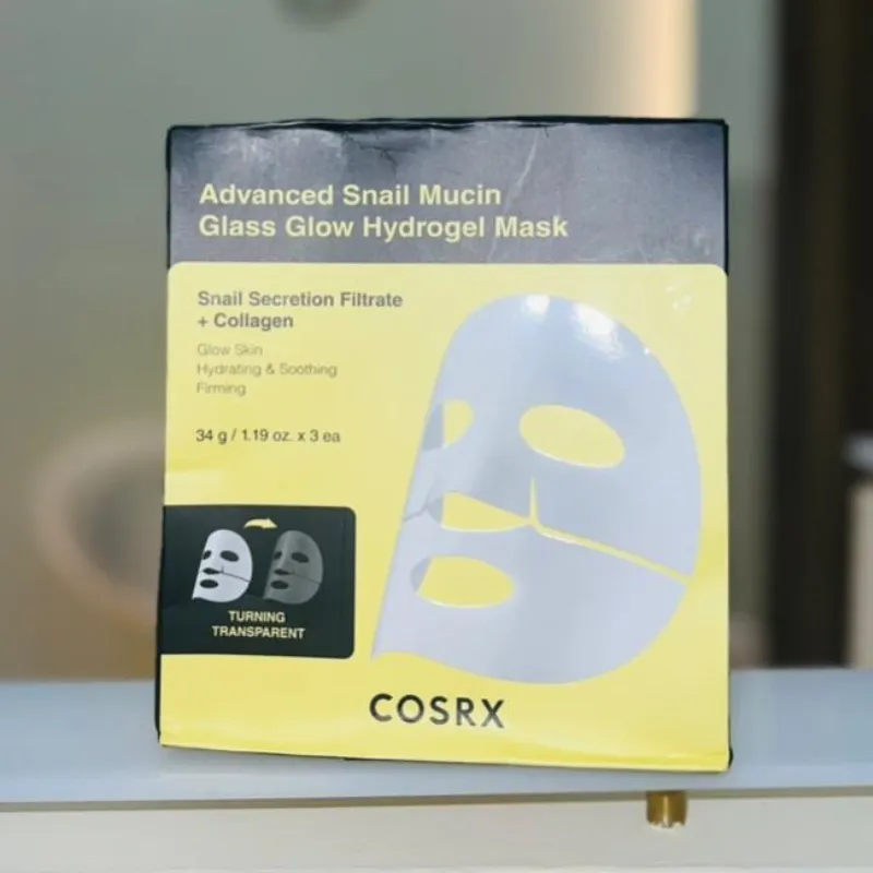 ✨🐌 COSRX Advanced Snail Mucin Glass Glow Hydrogel Mask ✨