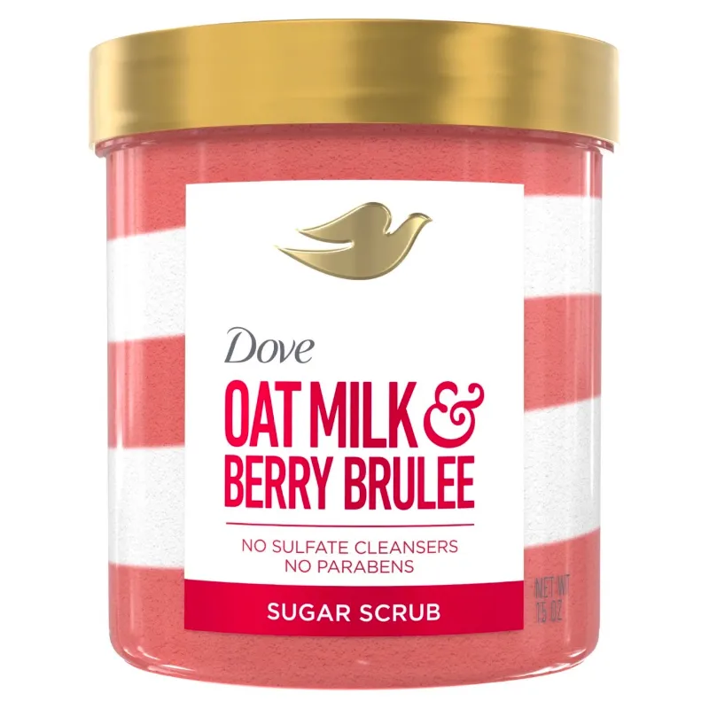 🍓 Dove Oat Milk & Berry Brûlée Sugar Scrub