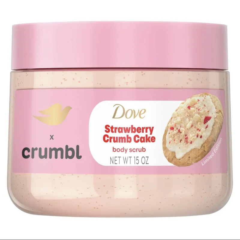đ Dove x Crumbl Strawberry Crumb Cake Scrub