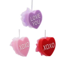 Esponjas de baño en forma de corazón