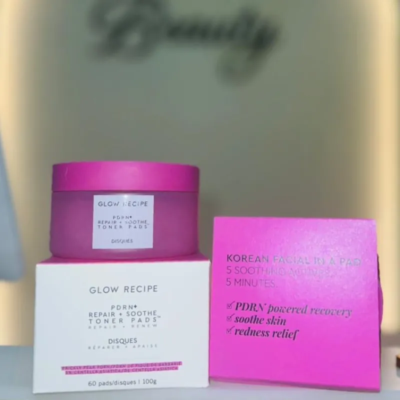 ✨💗 Glow Recipe PDRN Repair + Soothe Toner Pads ✨