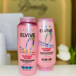 🌸 L’Oréal Elvive Glycolic + Gloss – Shampoo + Acondicionador