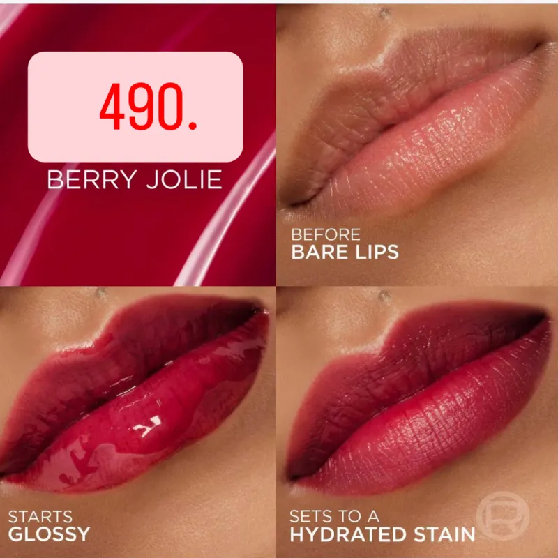 ✨ L’Oréal Paris Hyaluron Tint Lip Stain Serum – Tono 490 Berry Jolie ✨