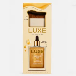 LUXE Vanilla Veil — Shimmer Body Oil Duo ✨🤍
