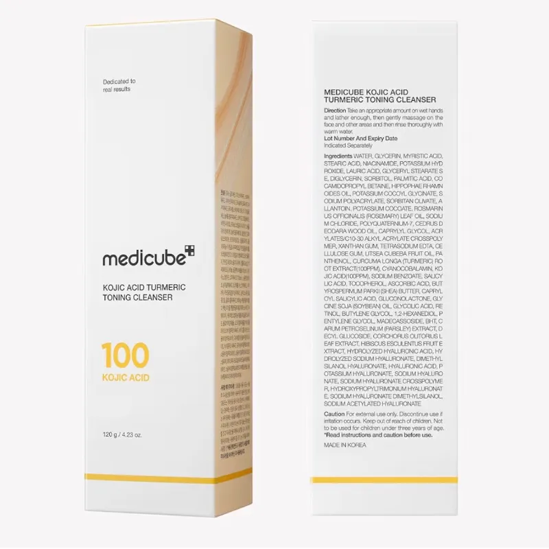 Medicube Espuma limpiadora de cúrcuma y ácido kójico