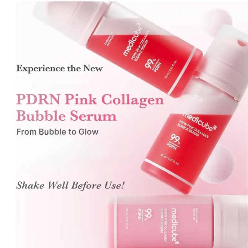 Medicube PDRN Pink Collagen Bubble Serum ✨🩷