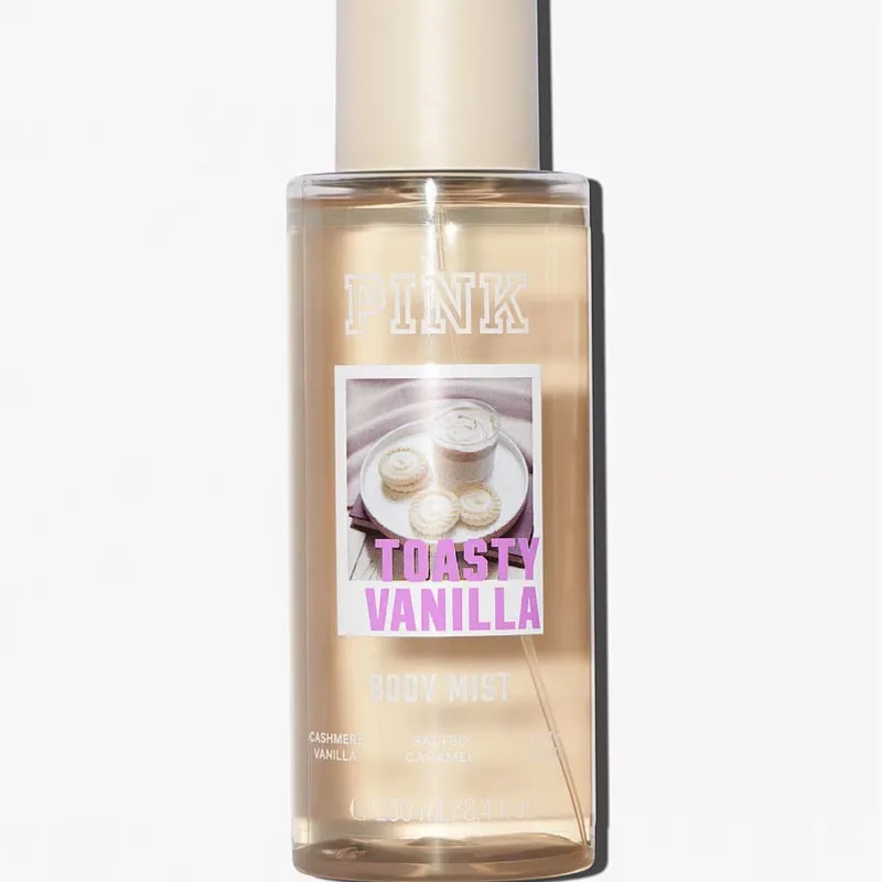 PINK – TOASTY VANILLA BODY MIST 🍮✨