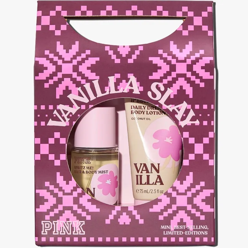 PINK Vanilla – Mini Mist + Body Lotion