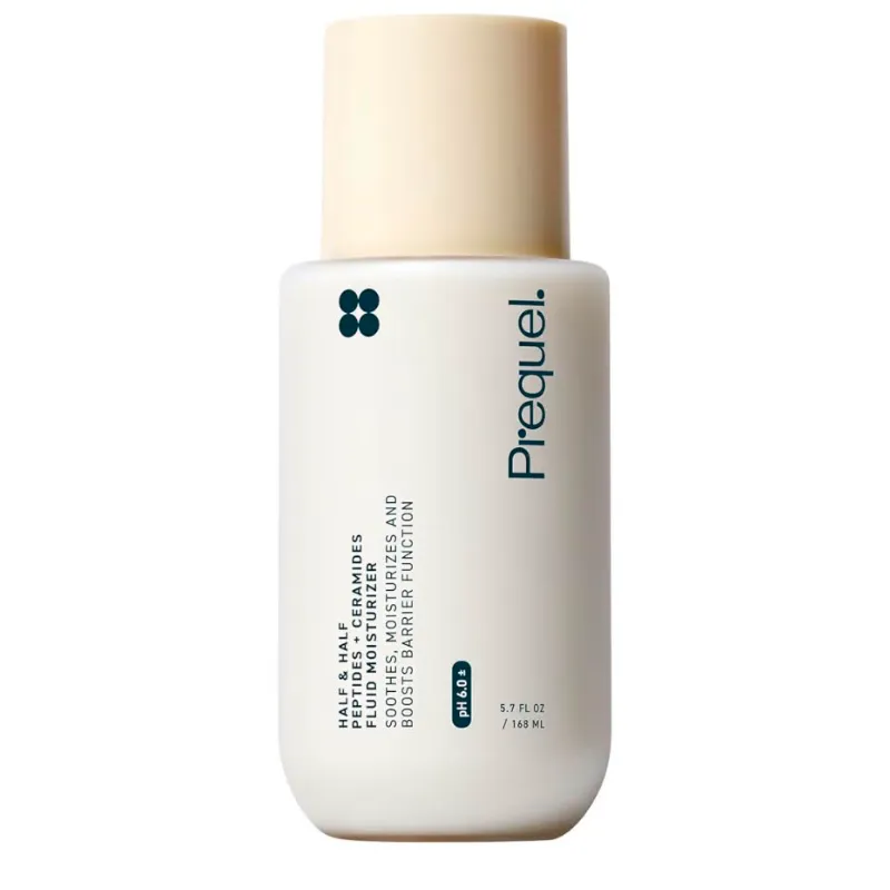 Prequel Half & Half – Peptides + Ceramides Fluid Moisturizer 🤍✨