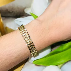 ✨Pulseras de Oro Laminado Con baño de oro de 18K